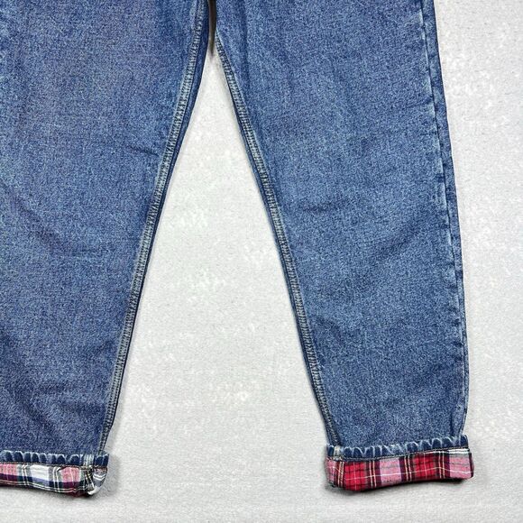 Guide Gear Flannel Lined Jeans Women's 14 Super Heavy Duty Blue Denim Classic - Picture 5 of 14